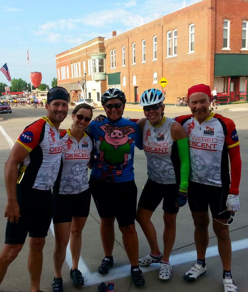 Shumaker loop and kendrick attorney rides in ragbrai with judge may